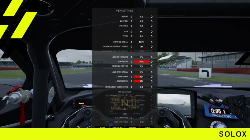 Is this an Assetto Corsa and iRacing FOV?