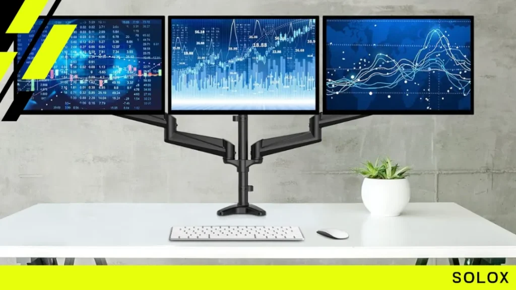HUANUO HNTS3B Triple Monitor Stand