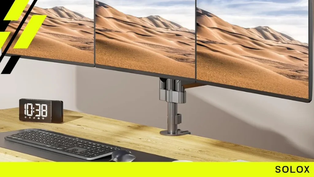 WALI Premium Triple LCD Monitor Desk Mount