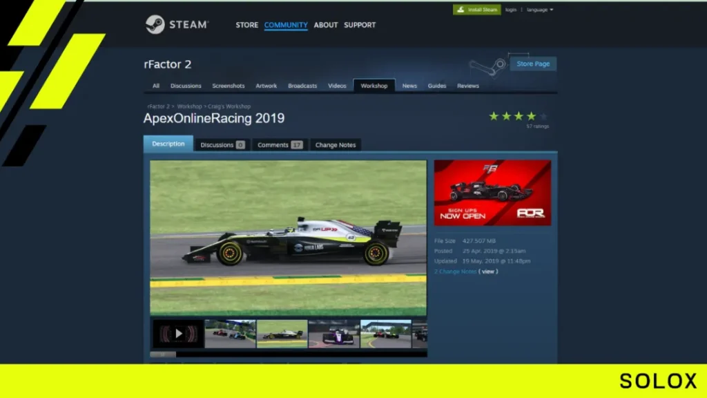 Are there F1 mods for rFactor 2?