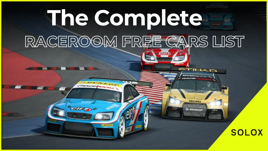 The Complete Raceroom Free Cars list