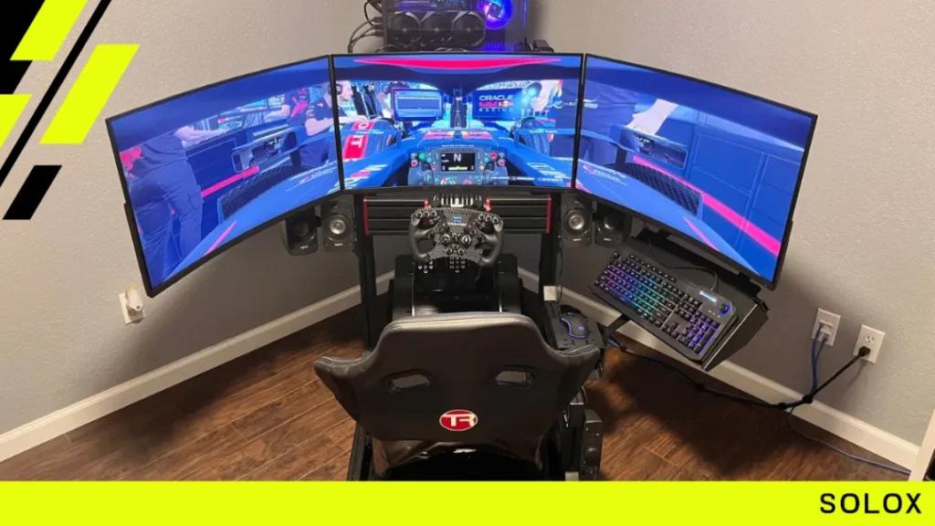 Best Angle for Sim Racing Triple Screen Monitors