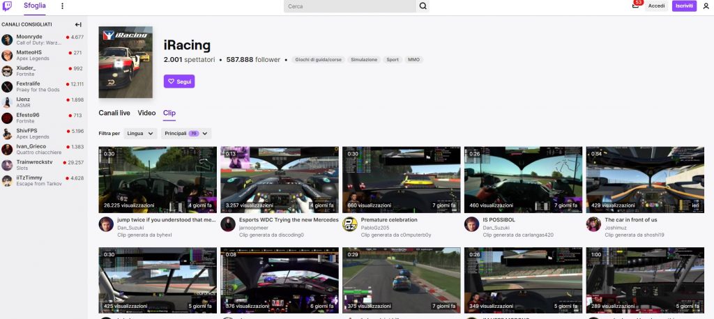 iracing twitch replays