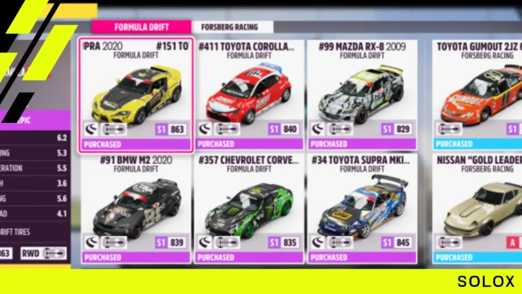 How many cars does Forza Horizon 5 have?