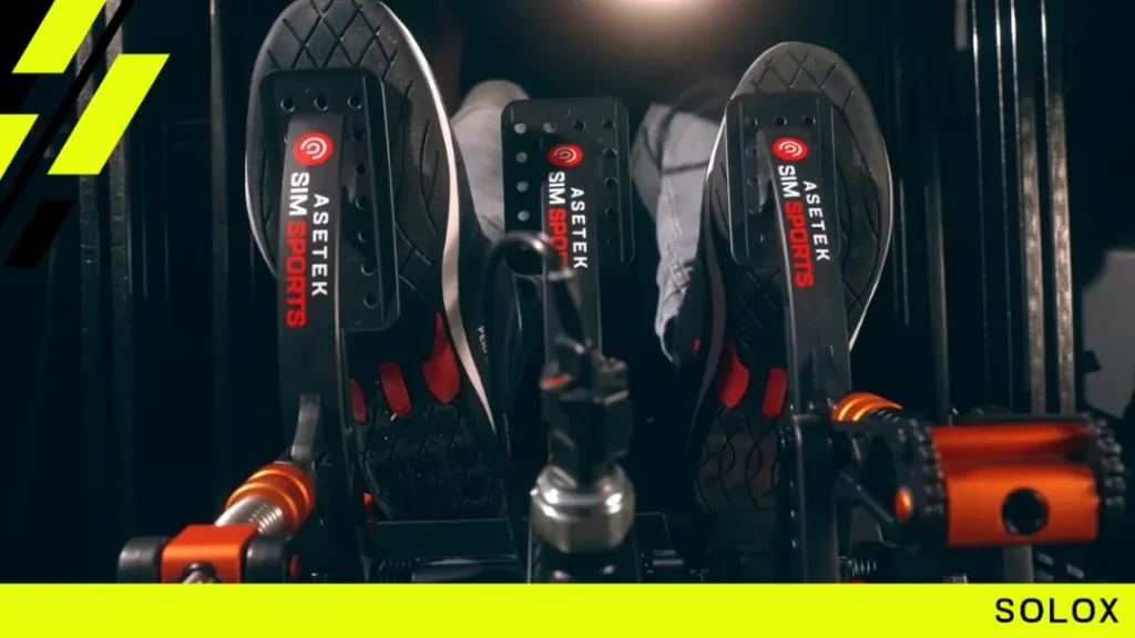 Why do sim racers wear boots?