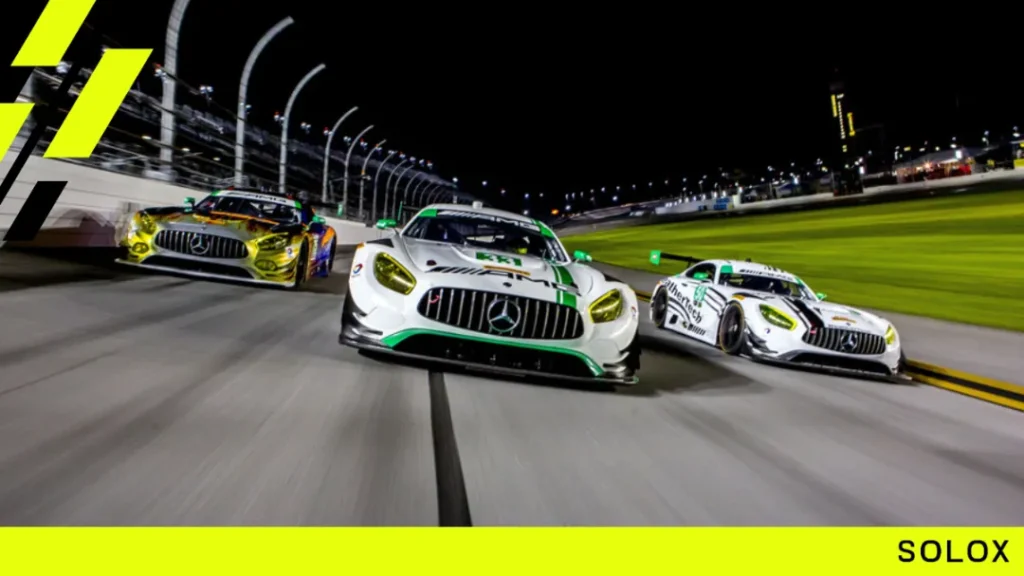 Driving fast around Daytona with a Mercedes AMG GT3