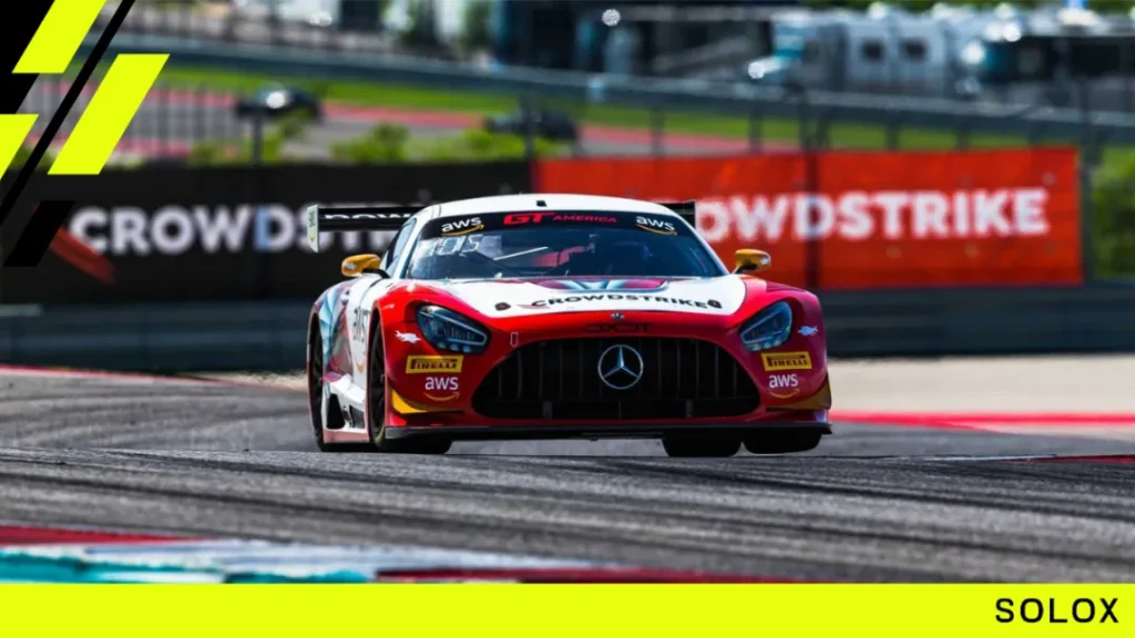 Driving fast around Long Beach with a Mercedes AMG GT3
