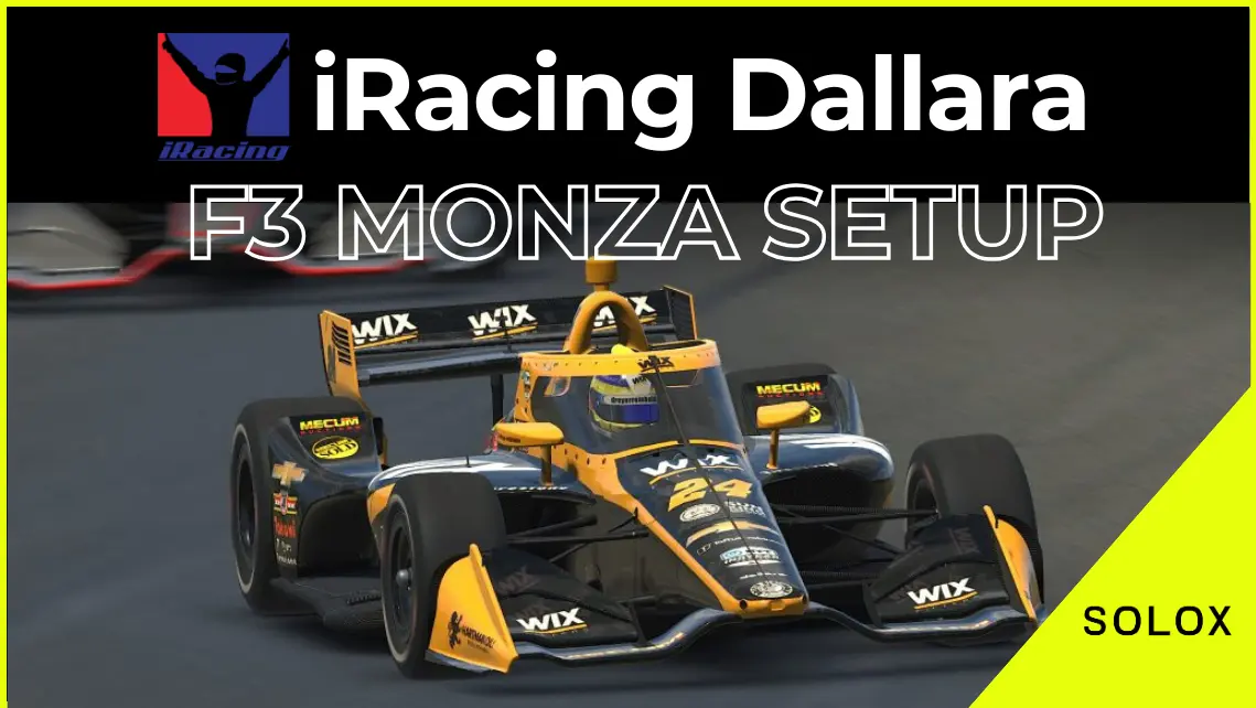 iRacing Dallara F3 Monza Setup