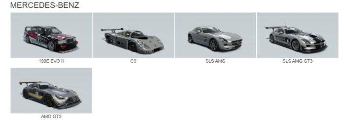 Mercedes assetto corsa cars