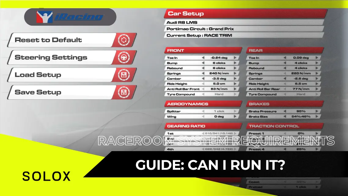 RaceRoom System Requirements Guide: Can I Run it?