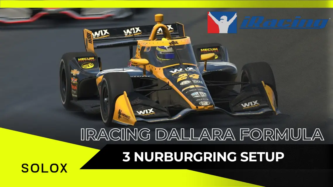 iRacing Dallara Formula 3 Nurburgring Setup