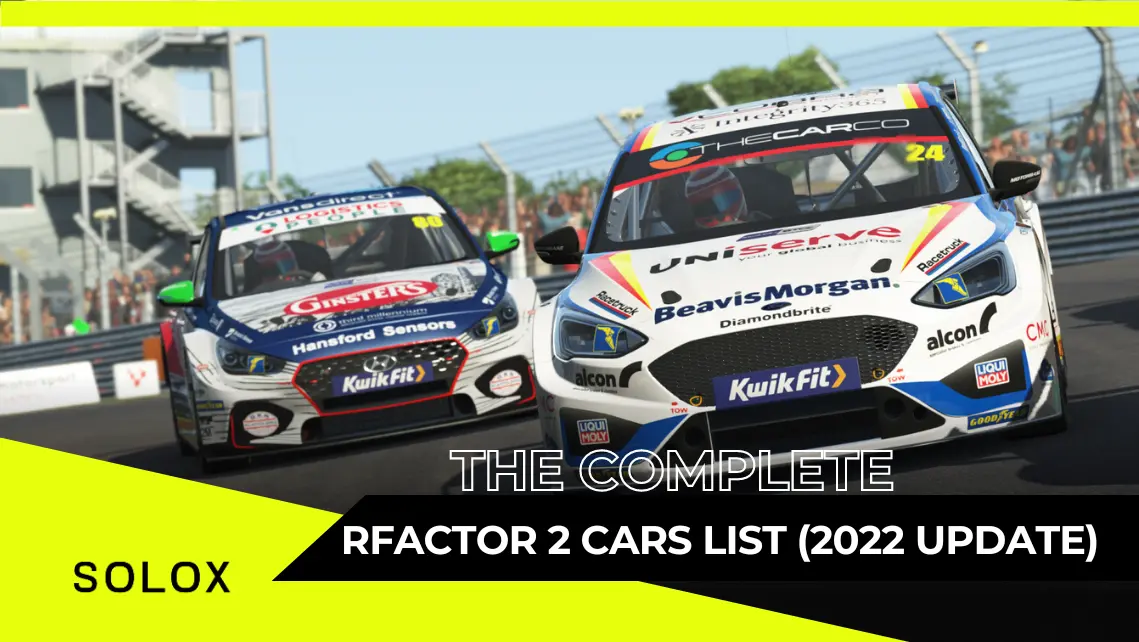 The Complete rFactor 2 Cars List (2024 Update)