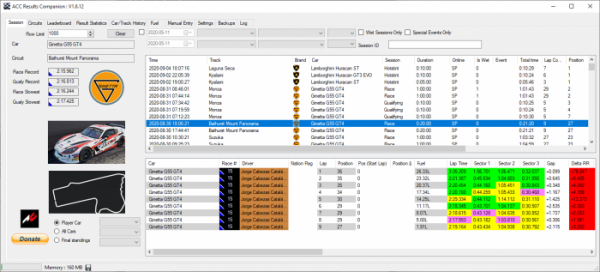 ACC Results Companion mod