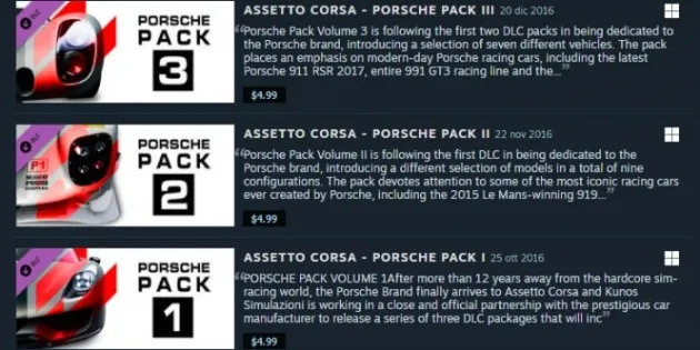 Porsche Pack (I - II - III )