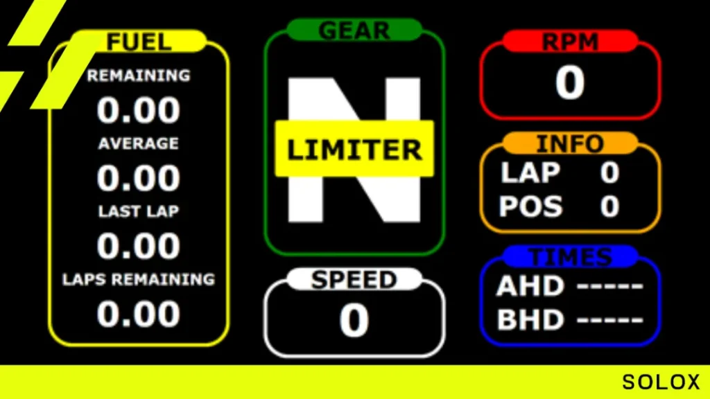 Cosworth LMP/Formula Dash for SimHub