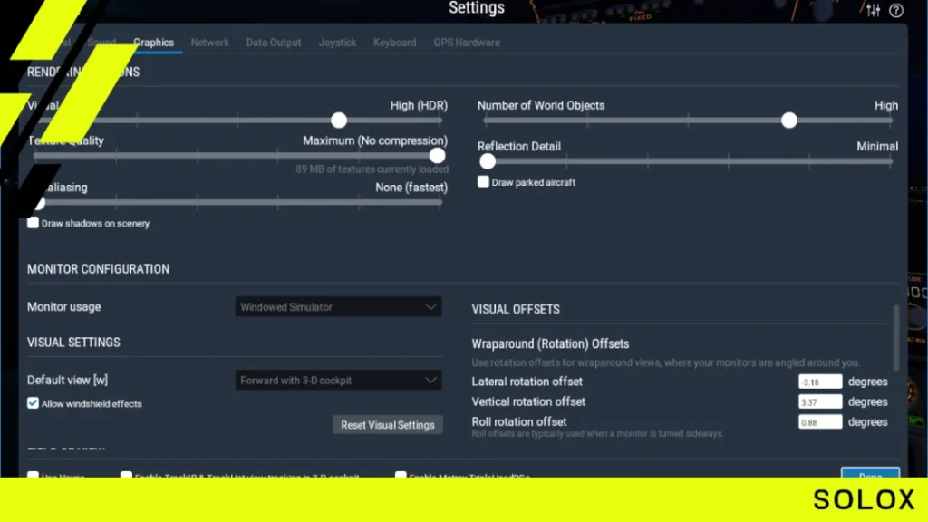 Recommended VR Graphics setting