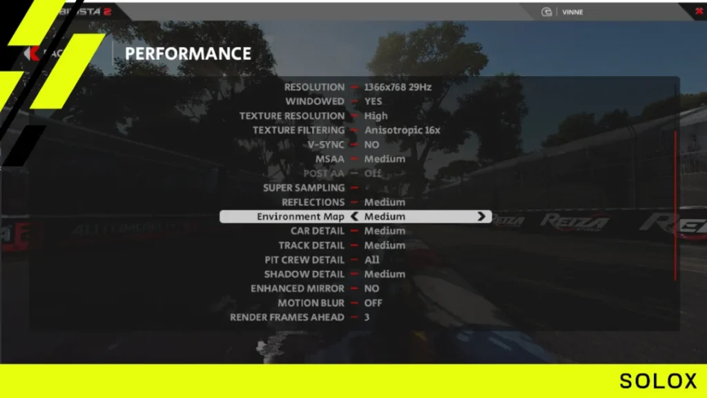 Automobilista 2 VR performance