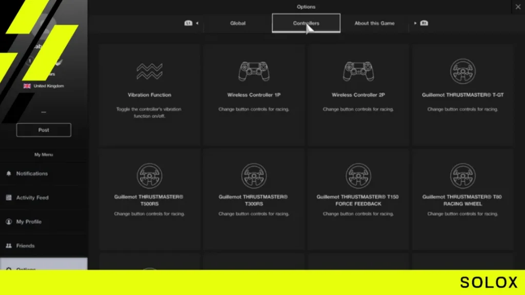 Gran Turismo 7 vibration settings
