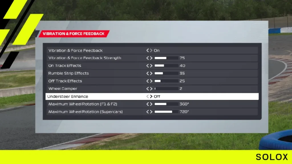 Force Feedback Settings