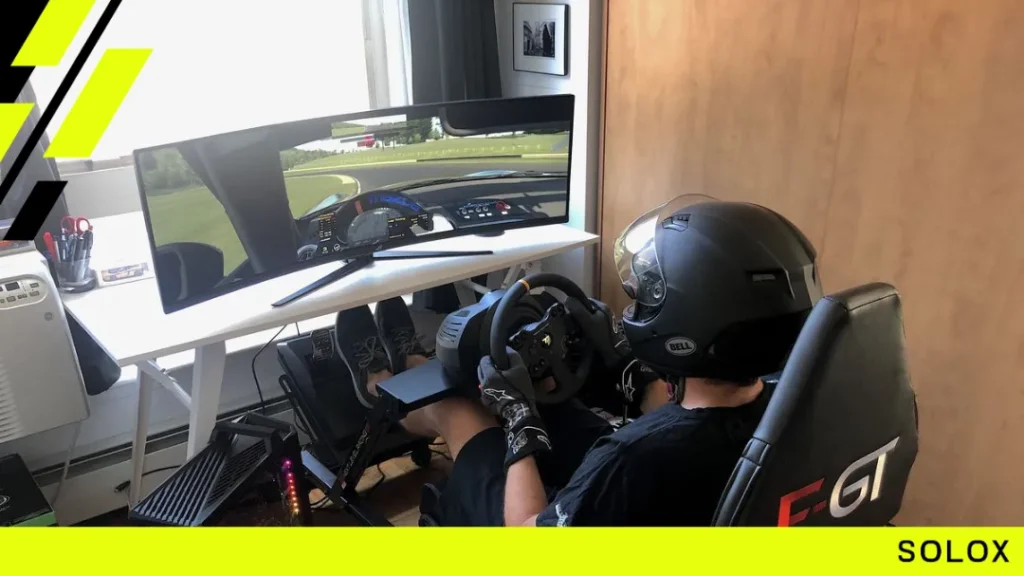 Is it better to race on TV or monitor?