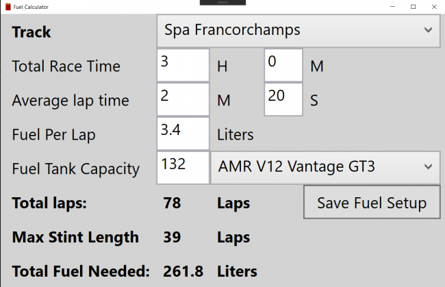 ACC Fuel Calculator mod