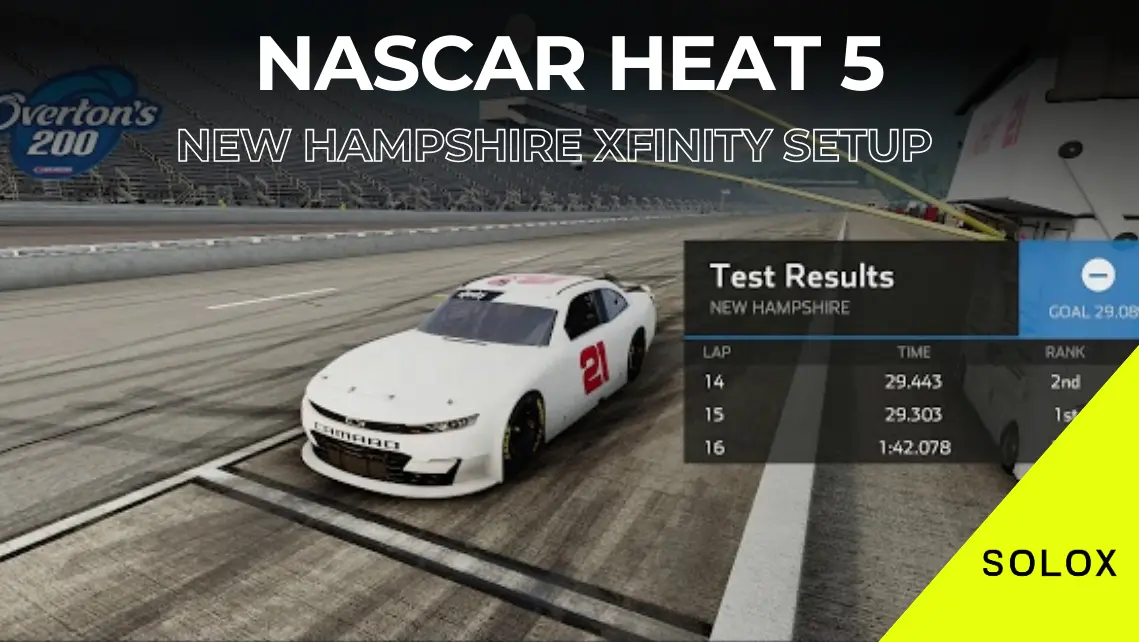 Nascar Heat 5 New Hampshire Xfinity Setup