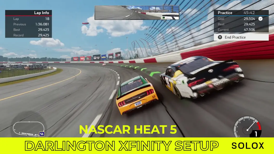 Nascar Heat 5 Darlington Xfinity Setup