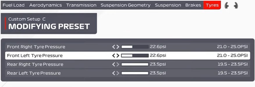 F1 2021 Austin Car Setup - brakes