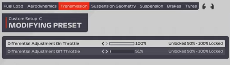 F1 2021 Jeddah Setup - transmission