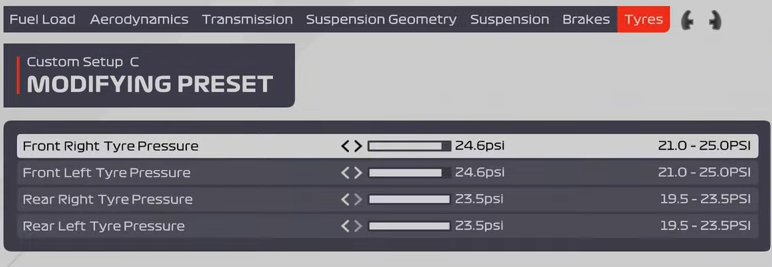 F1 2021 Abu Dhabi Setup - tyres