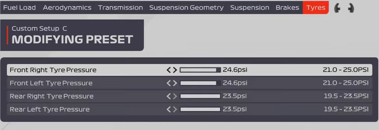 F1 2021 Brazil Setup - tyres