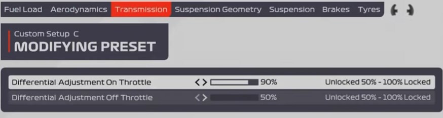 F1 2021 Sochi Setup - transmission