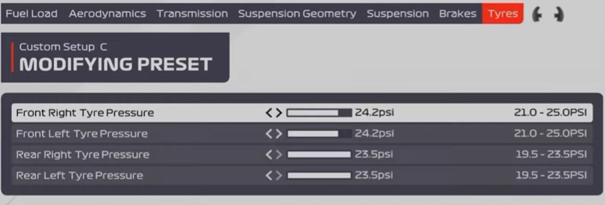 F1 2021 Sochi Setup - tyres
