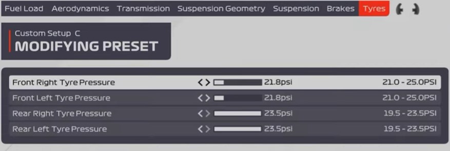 F1 2021 Bahrain Setup - tyres