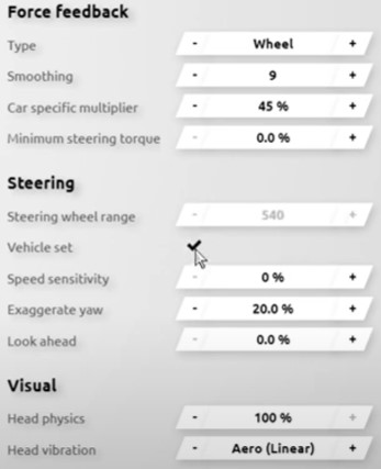 rfactor 2 force feedback settings
