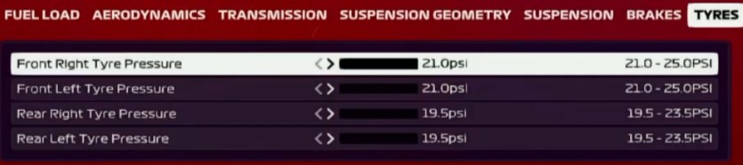 F1 2020 Australia Setup - tyres