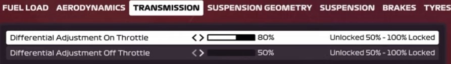 F1 2020 China Setup - transmission