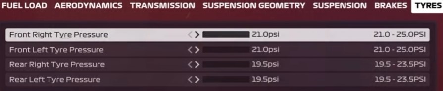 F1 2020 China Setup - tyres