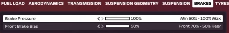 F1 2020 Spain Setup - brakes