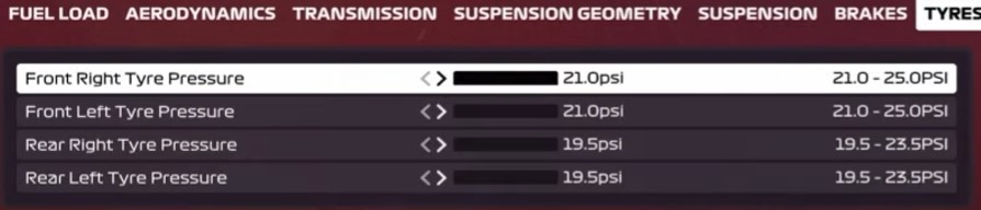 F1 2020 Spain Setup - tyres