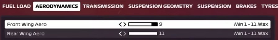 F1 2020 Monaco Setup - aerodynamics