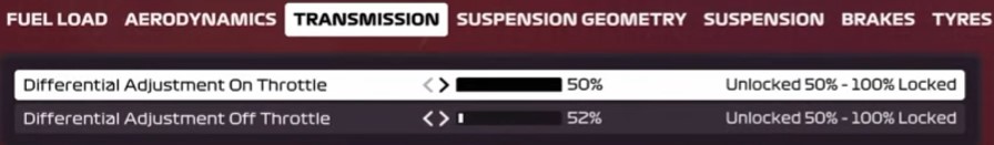 F1 2020 Baku Setup - transmission