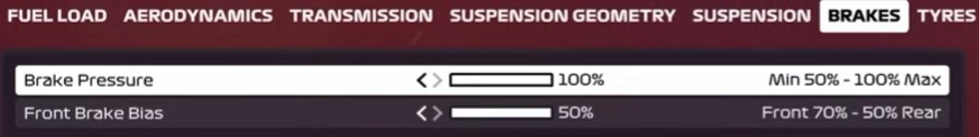 F1 2020 Baku Setup - brakes