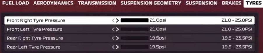 F1 2020 Baku Setup - tyres
