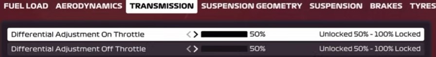 F1 2020 Canada Setup - transmission