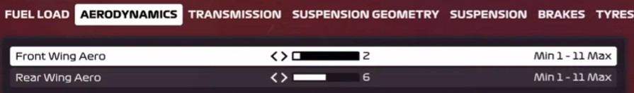 f1 2020 setup silverstone - aerodynamics