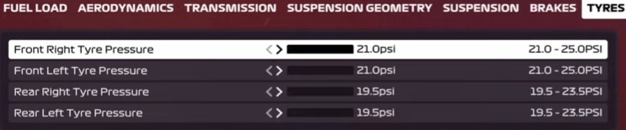 F1 2020 Spa Setup - tyres