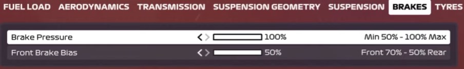 F1 2020 Russia Setup - brakes