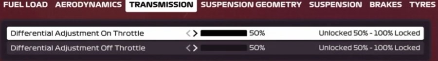f1 2020 japan setup - transmission