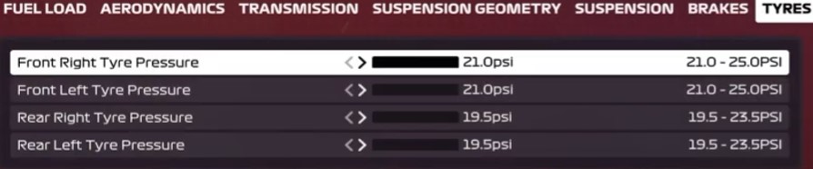 f1 2020 mexico setup - tyres